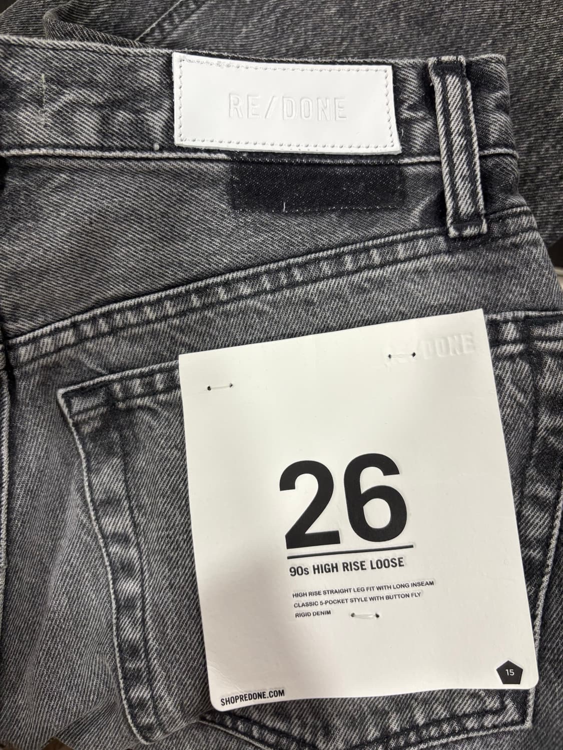 Re/Done Women 90s 하이라이즈 루즈 스모크  상품이미지5