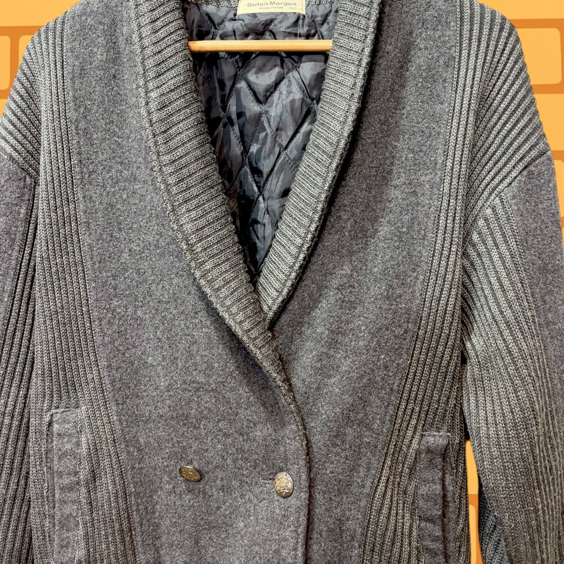구텐 모르겐 숄카라 모헤어 가디건 (XL) 상품이미지3