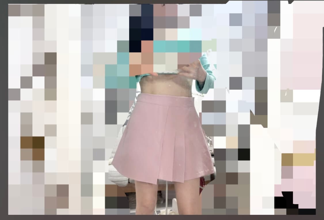 연핑크 A라인 스커트 M사이즈/새거수준 상품이미지1