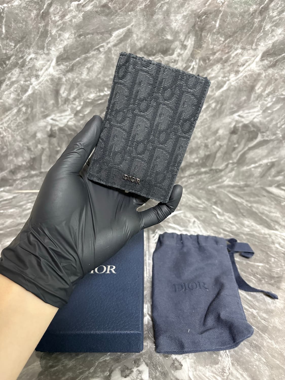 디올 오블리크 자카드 오거나이저 카드지갑 상품이미지1