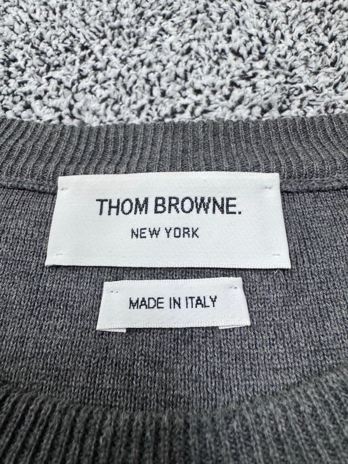톰브라운 밀라노스티치 니트 2사이즈 그레이 상품이미지2