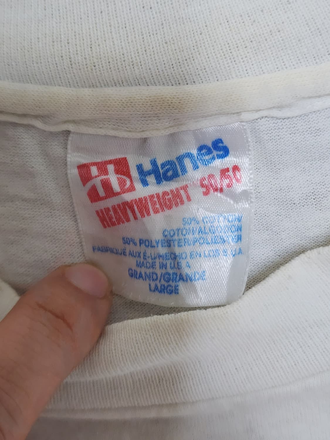 80s Hanes Fifty-Fifty FLY-IN 싱글스티치 반팔티23 상품이미지3