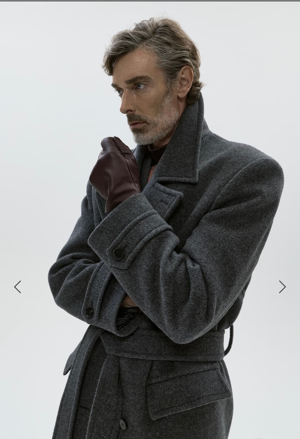 세비지 / 캐시미어 더블 브레스티드 벨티드 코트 / M 상품이미지7