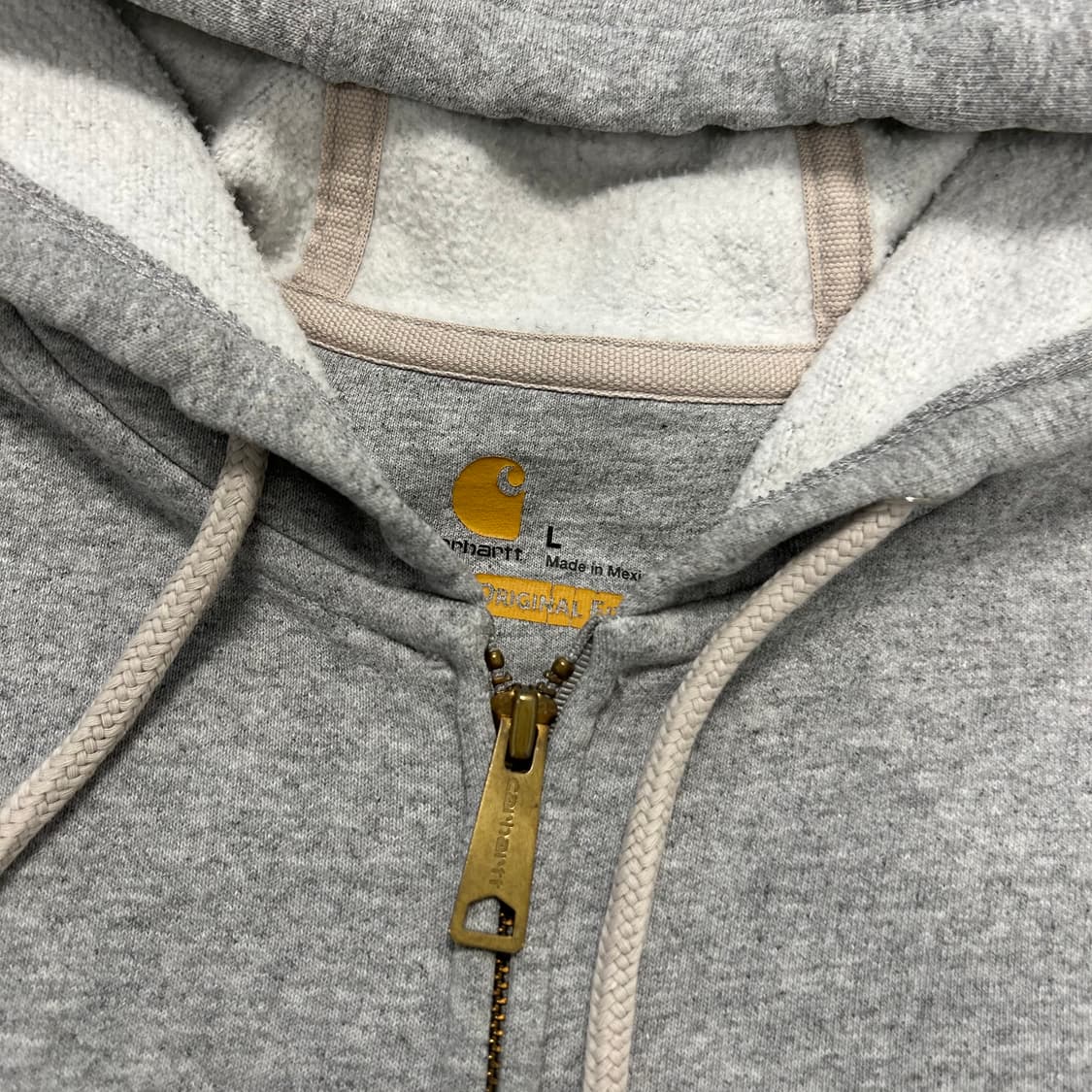 Carhartt Melange Grey Hood Zip-up (이염) 상품이미지6