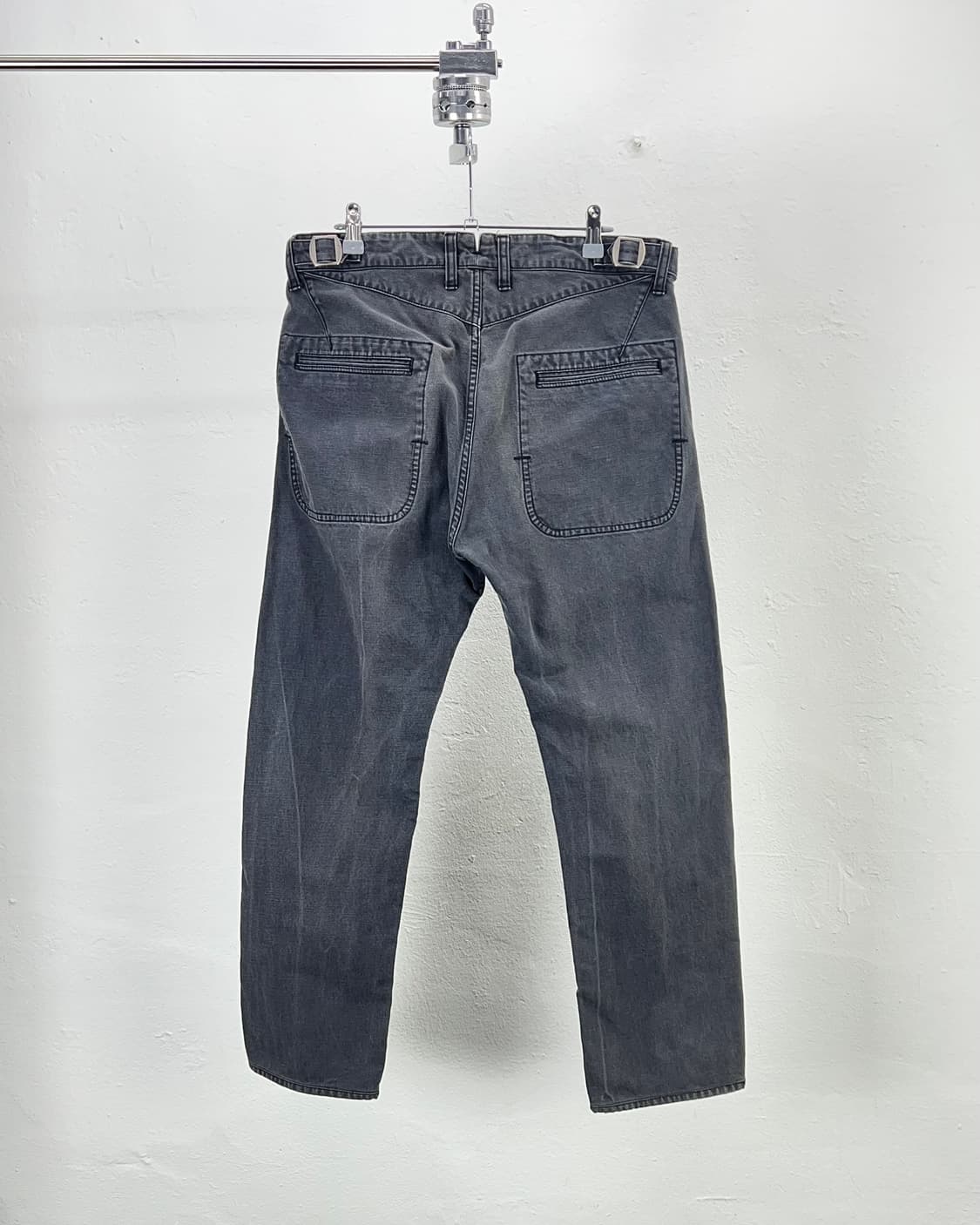 준야 와타나베 AD2013 가먼트 워시 그레이 카펜더 코튼 팬츠 상품이미지6