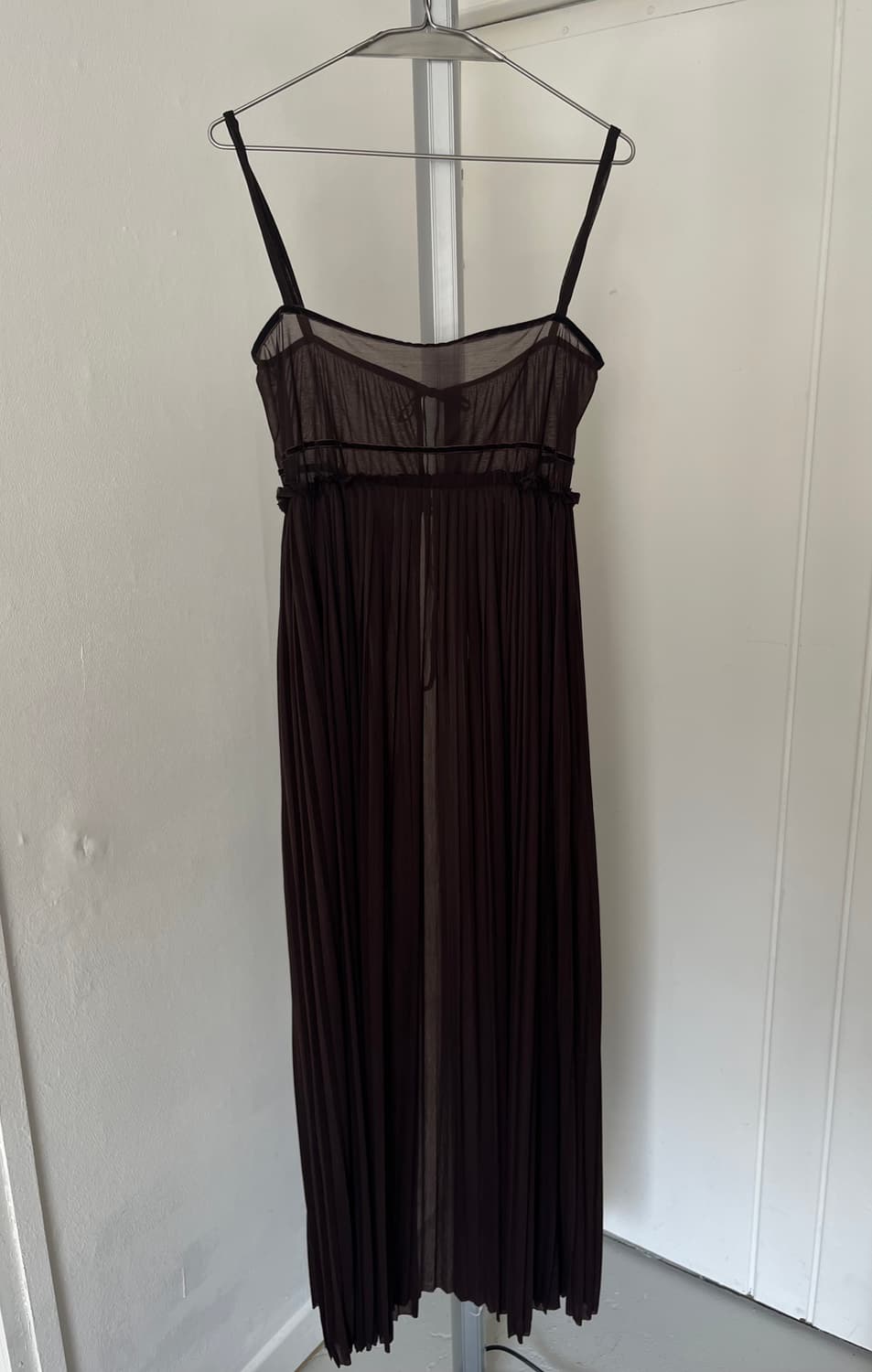 brown sheer dress 상품이미지6