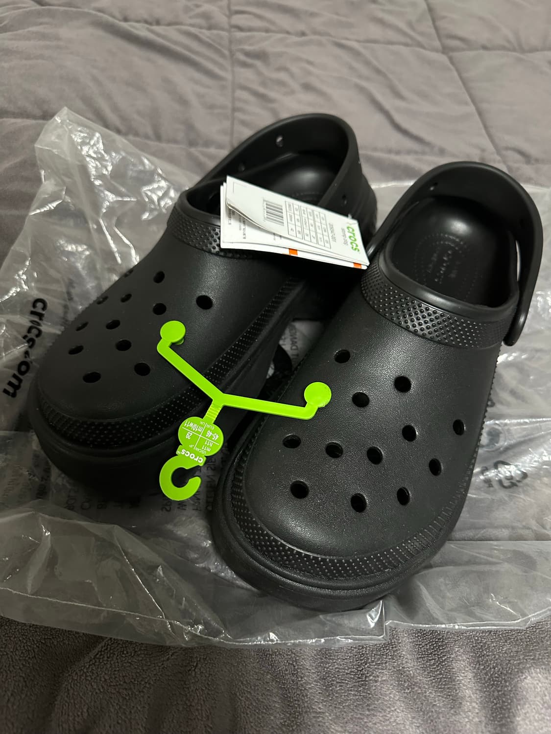 [290/새상품] 크록스 스톰프 클로그 블랙 상품이미지1