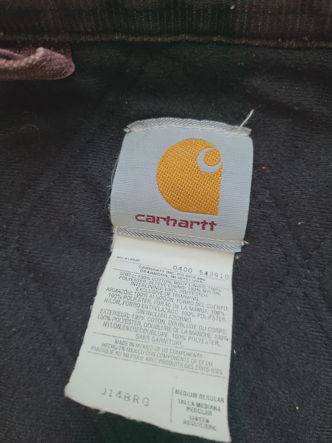 칼하트 j14 brg 버건디 산타페 자켓 상품이미지3