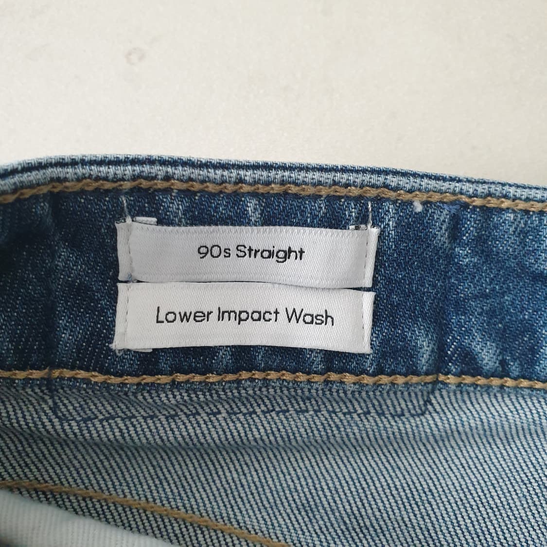 캘빈클라인 90s 스트레이트핏 미드 블루 데님 상품이미지8