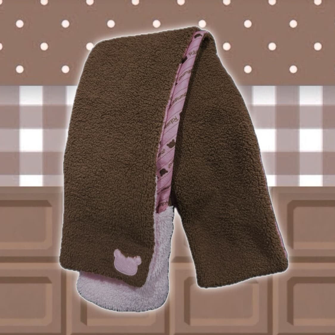 정품 리락쿠마 초코브라운 머플러 목도리 상품이미지1