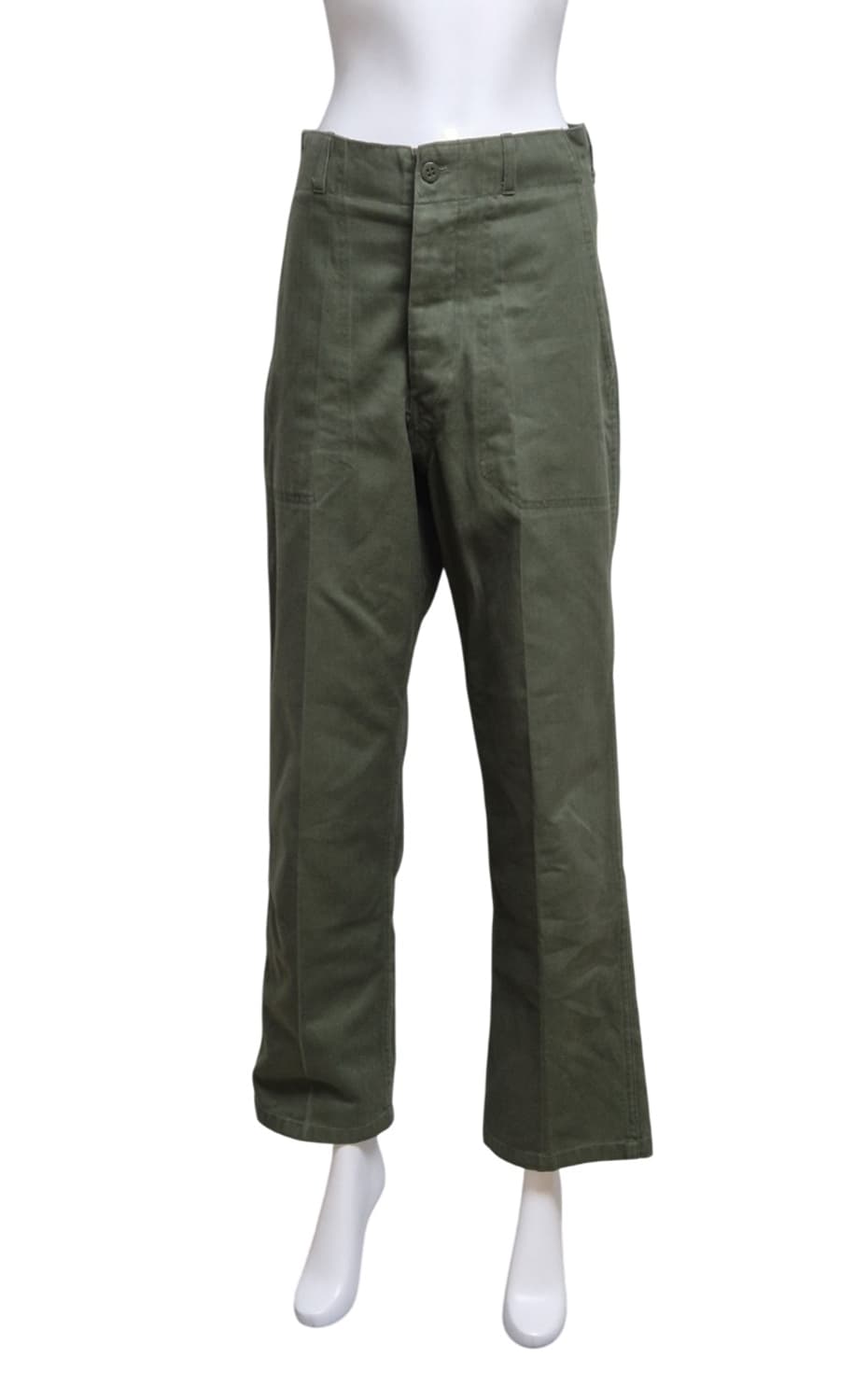 국군 구형 80s 민무늬 전투복 바지 팬츠 하의 (XS) 상품이미지1