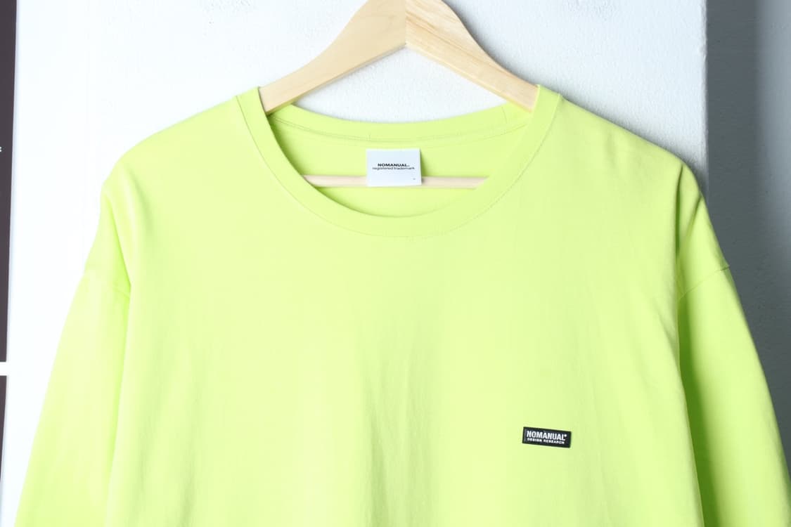 (XL-2XL) 노매뉴얼 반팔 티셔츠 빅사이즈 노랑 그래픽-H32825 상품이미지3