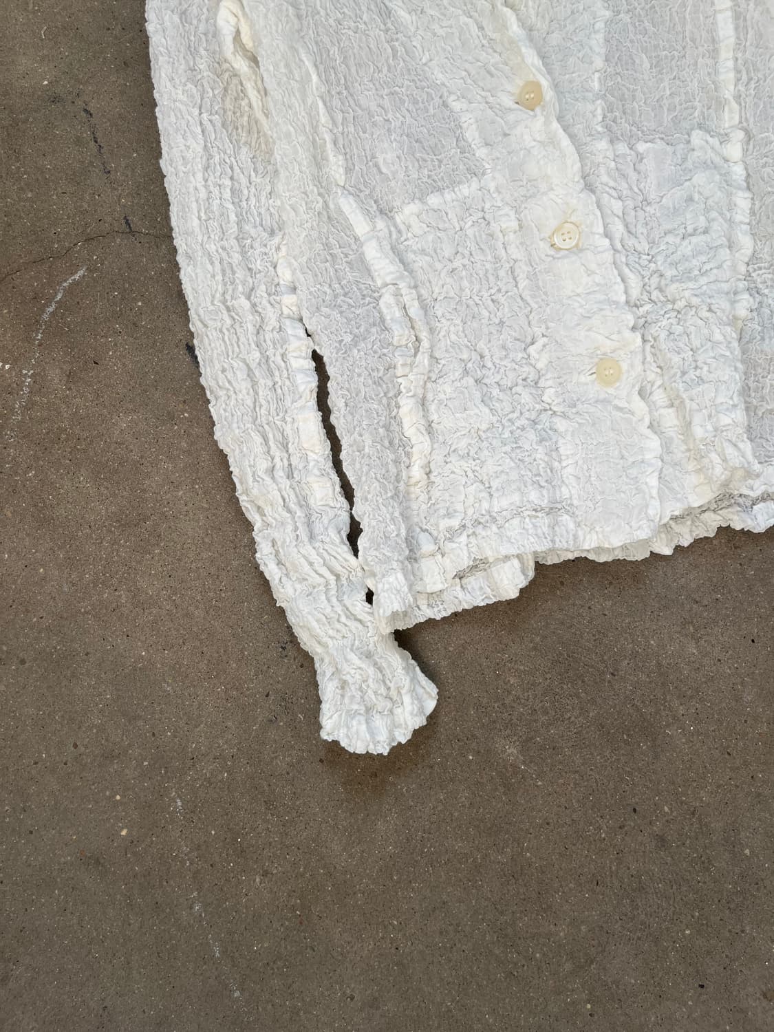 Issey Miyake me 컬리플라워 화이트 자켓 상품이미지3