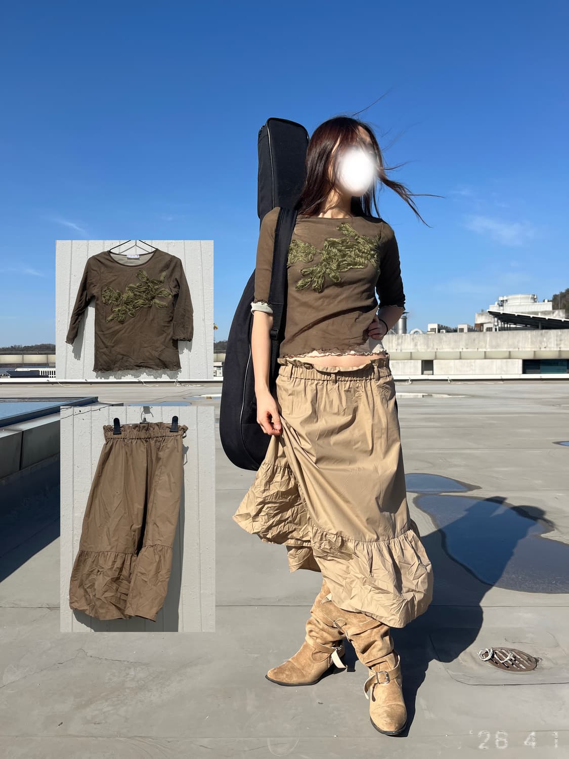 Olive Moss Mesh 올리브 메쉬 탑 상품이미지6