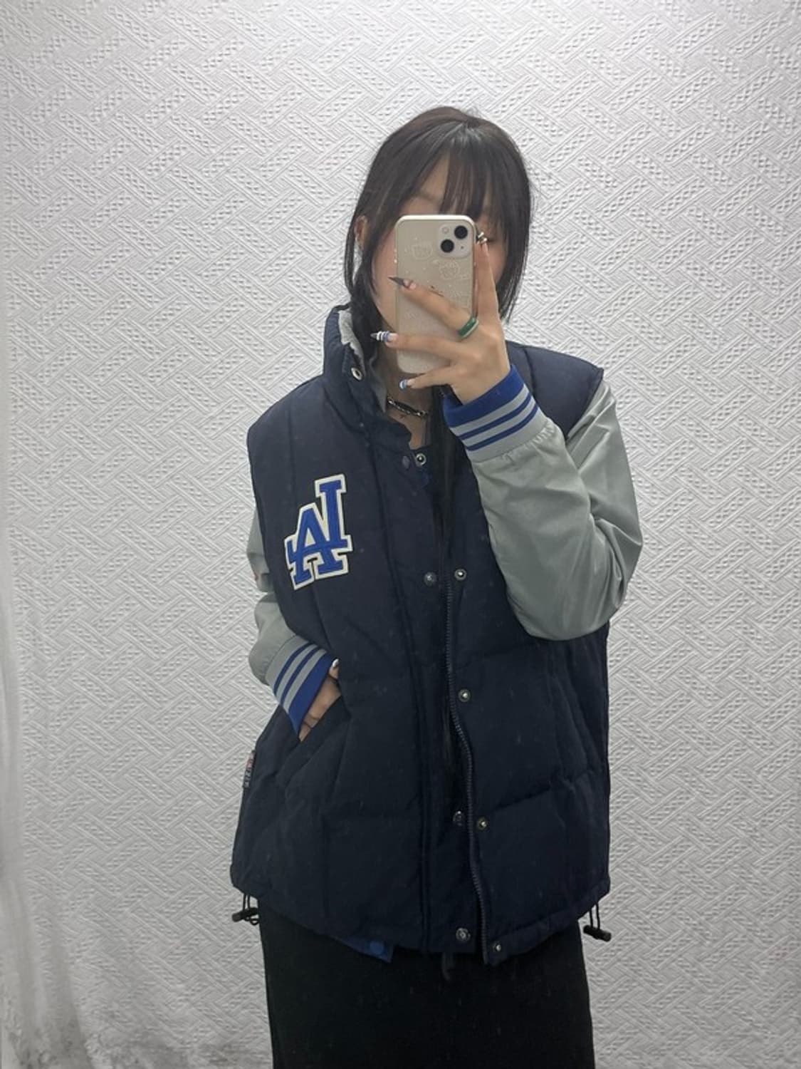 WWS 올드스쿨 레트로 빈티지 패딩 조끼 95 C07775 상품이미지1