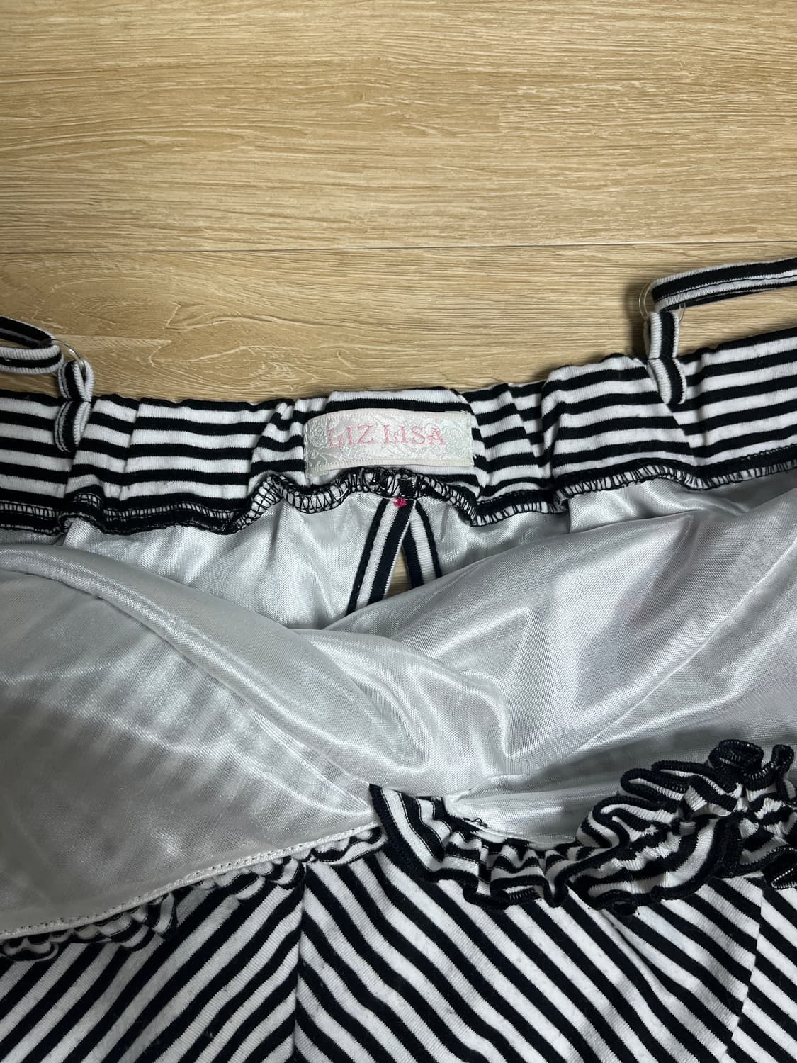 Liz Lisa Stripe pink ribbon dress 상품이미지5