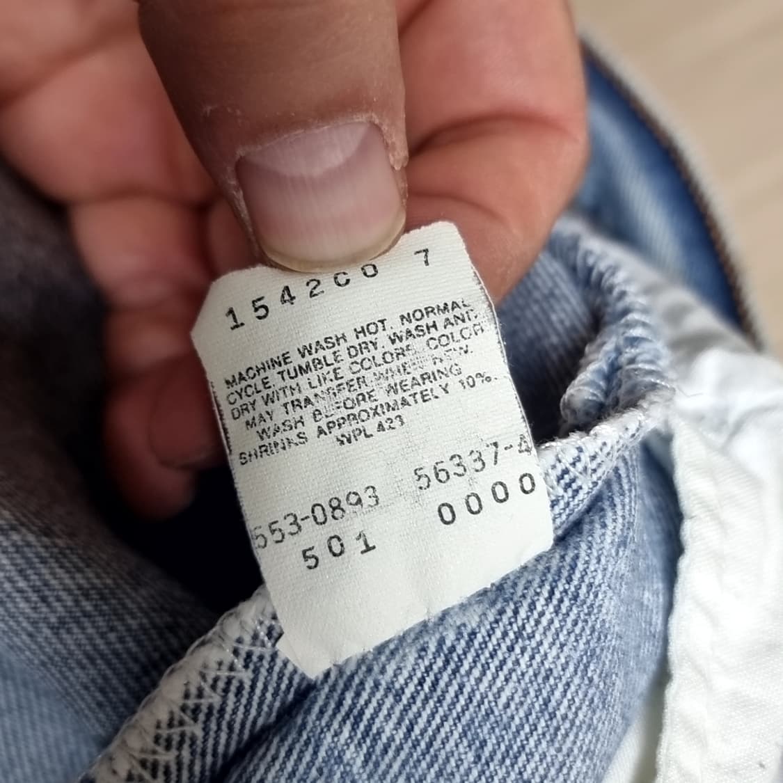 미제 usa 90s 리바이스 501(실측) 상품이미지6