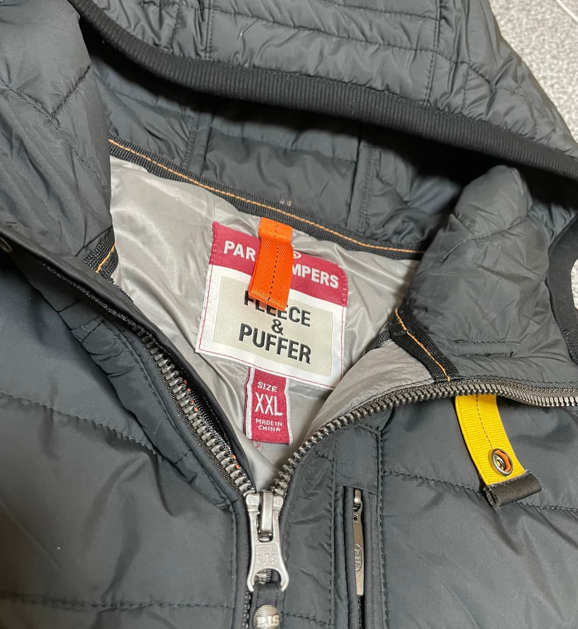 22fw 파라점퍼스 후드 경량패딩 블랙 [XXL] 상품이미지2