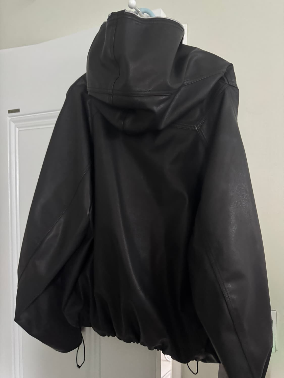 솔리드옴므 후드 레더자켓 상품이미지3