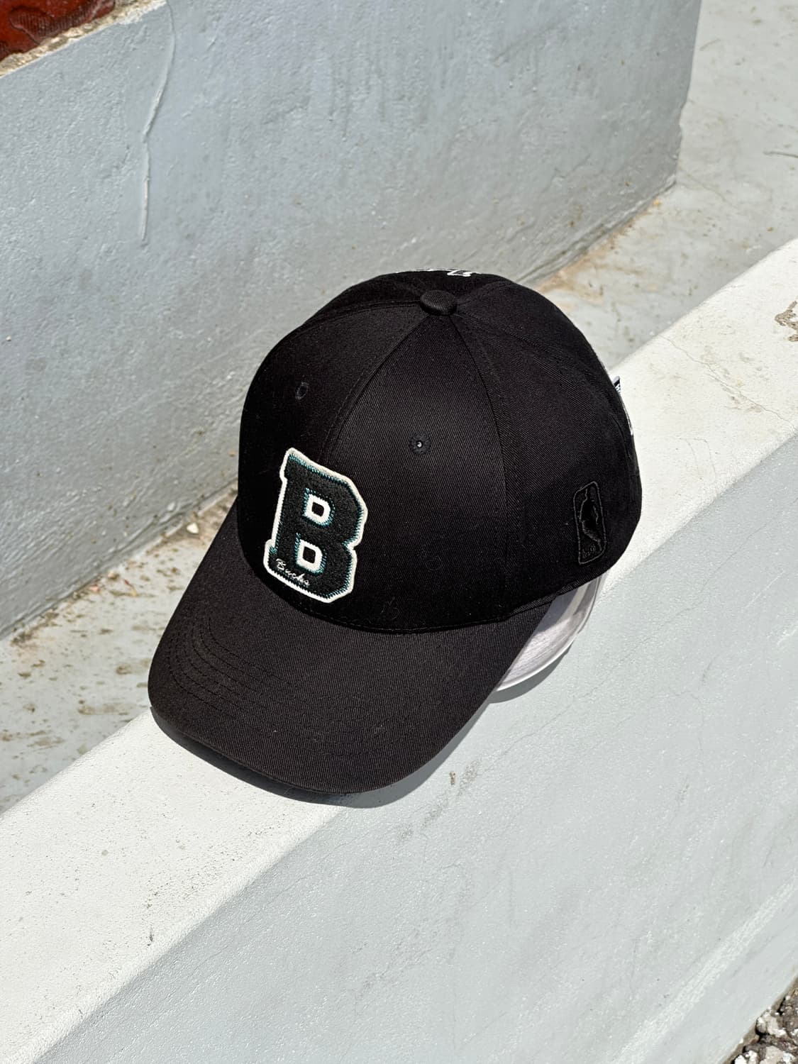 [F] NBA 엔비에이 B로고 블랙 볼캡 모자 상품이미지2