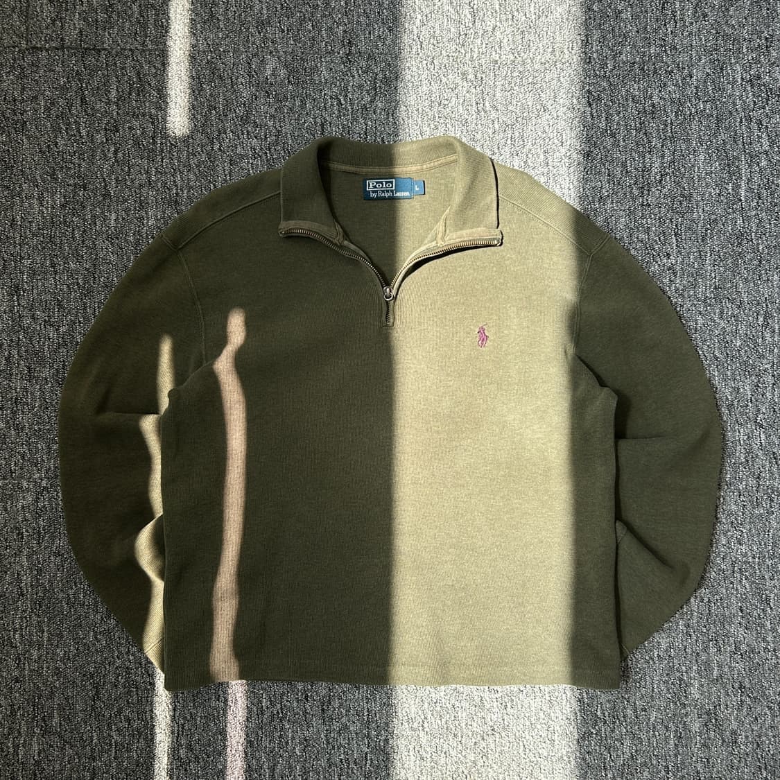 폴로 랄프로렌 카키 리메이크 하프집업 상품이미지1