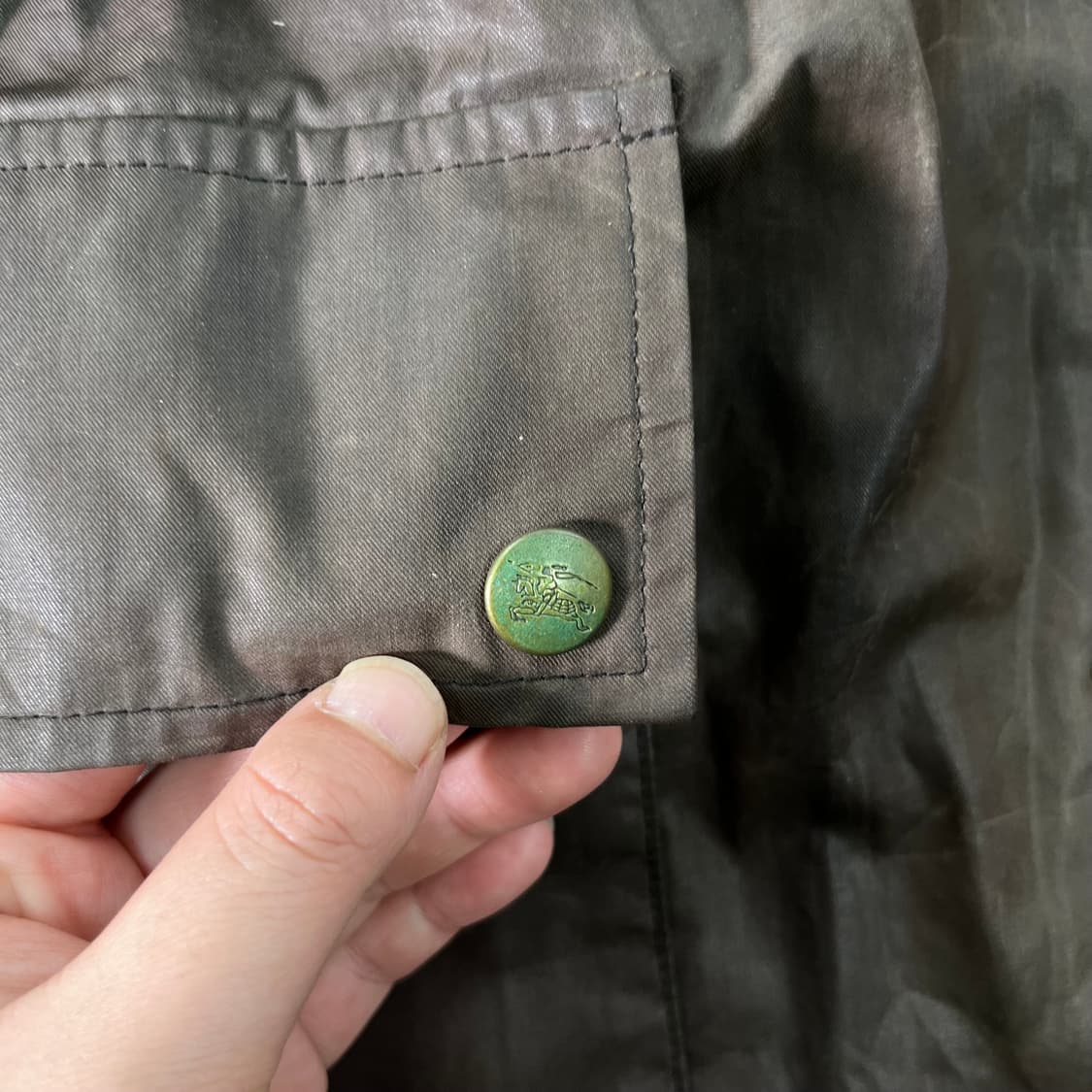 100 버버리 90s 왁스 자켓 상품이미지7