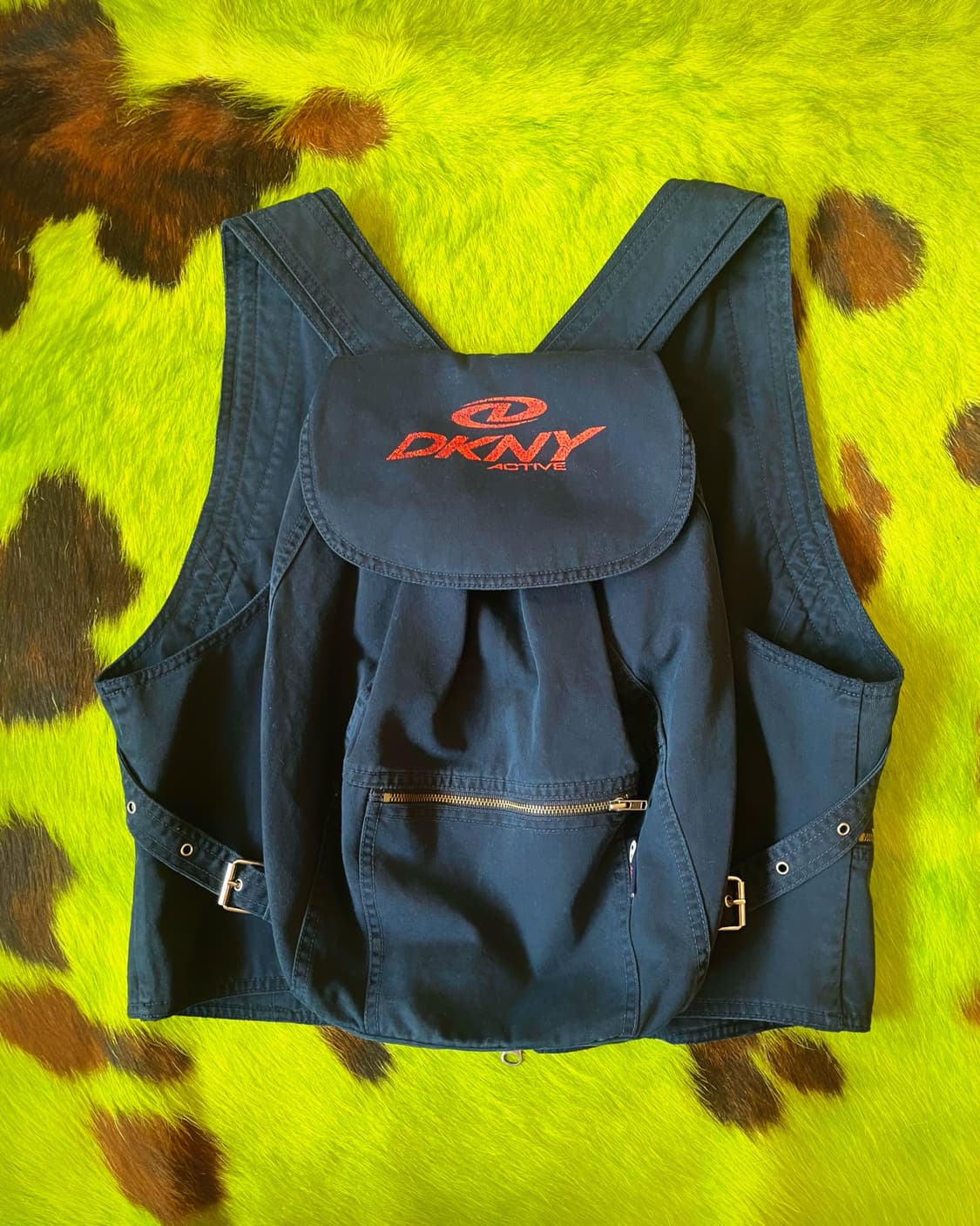 1990s DKNY Archive Cotton Backpack Vest 상품이미지9
