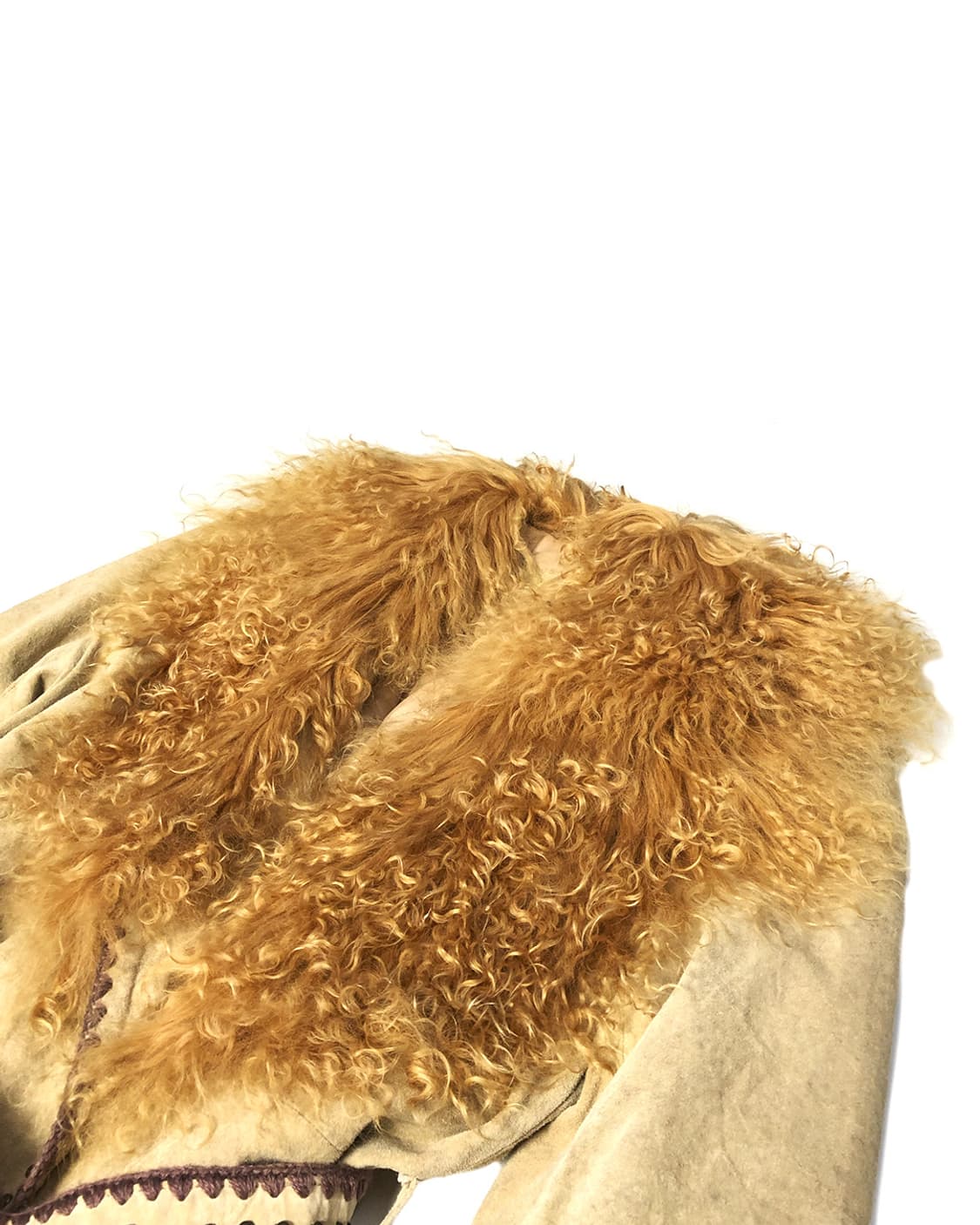 Vintage 롱 헤어 퍼 가죽 자켓 상품이미지3