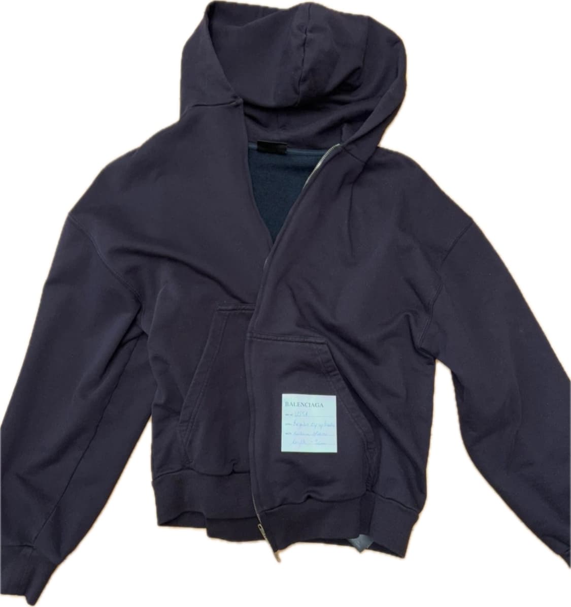 발렌시아가 샘플 스티커 후드집업 상품이미지1