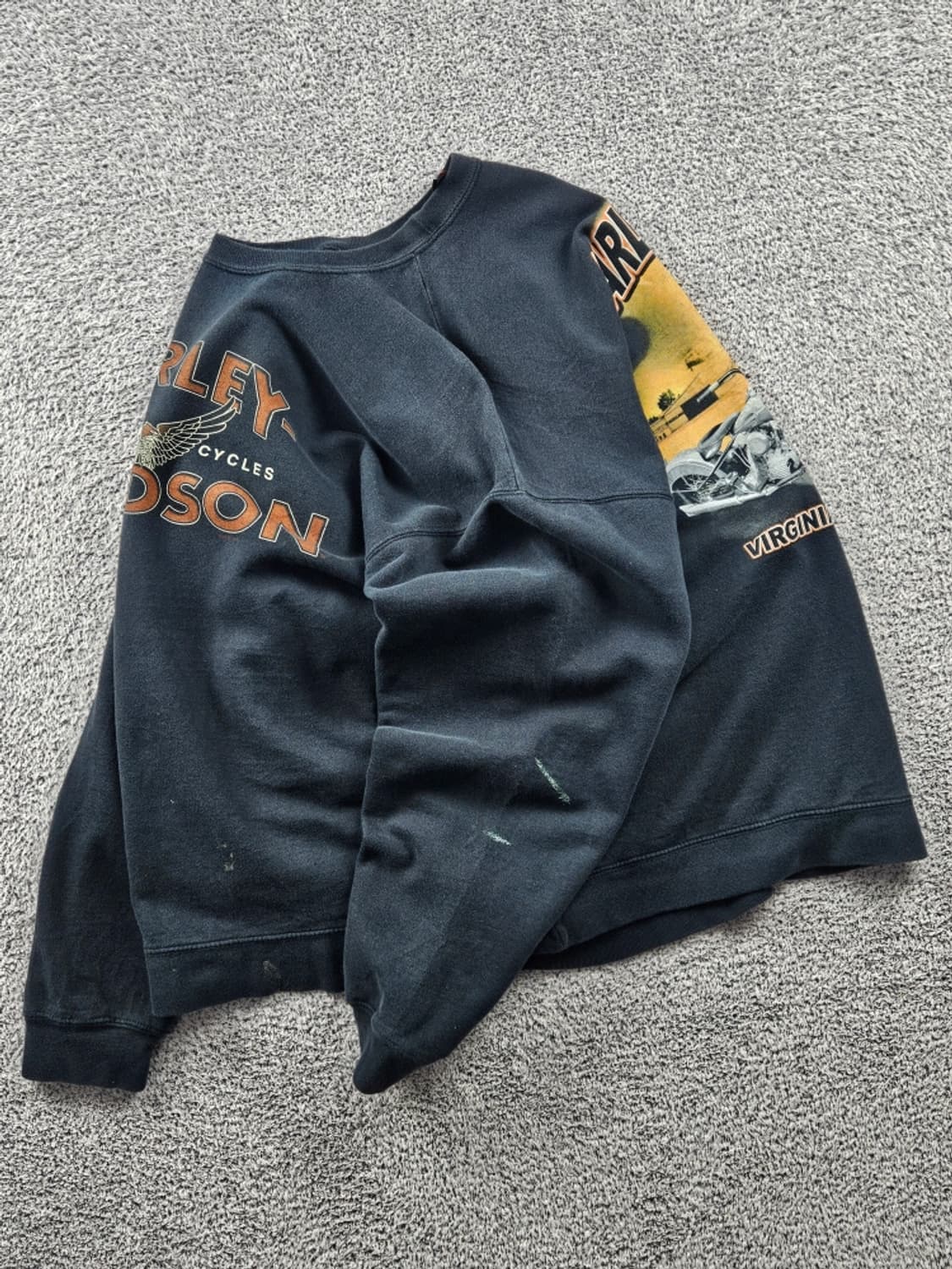 할리데이비슨 버지니아 비치 맨투맨 스웻 셔츠 ( XL추정 )/ 10957 상품이미지4