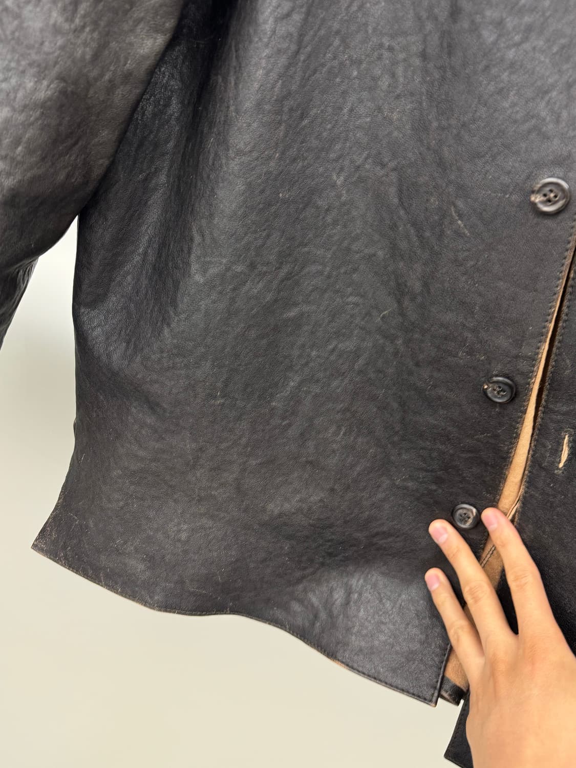 [48]아워레가시 웰딩셔츠 램스킨 상품이미지4