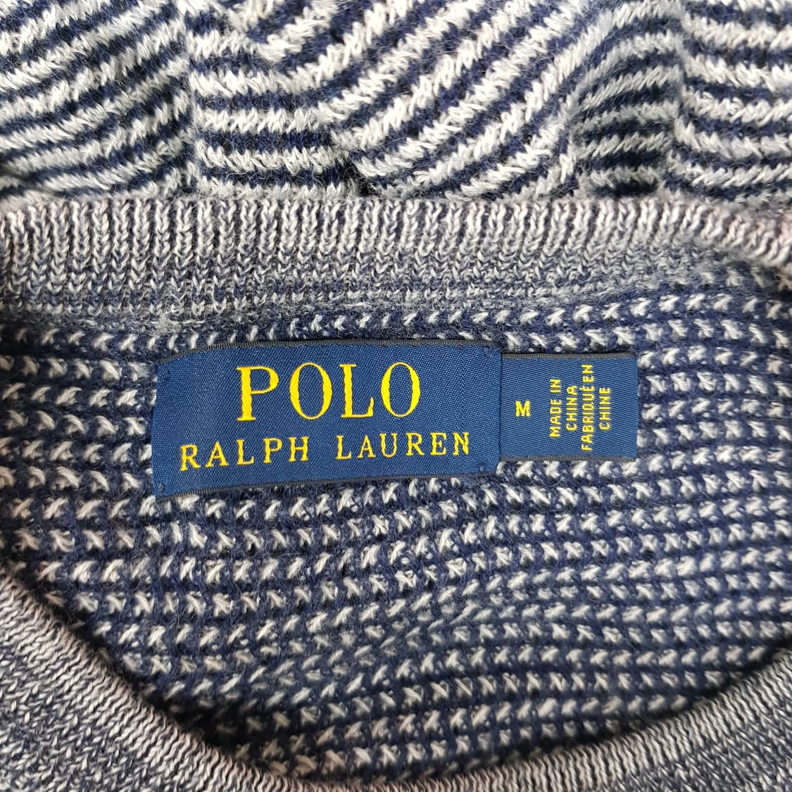 폴로 랄프로렌 스트라이프 코튼 캐시미어 니트 M사이즈 상품이미지3