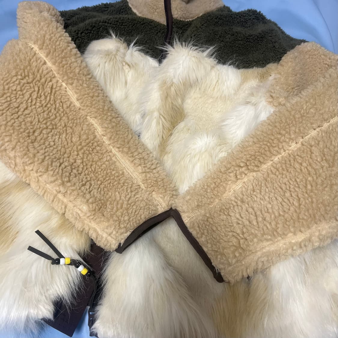 더오픈프로트덕트 오픈와이와이 퍼 후리스 베이지 상품이미지3