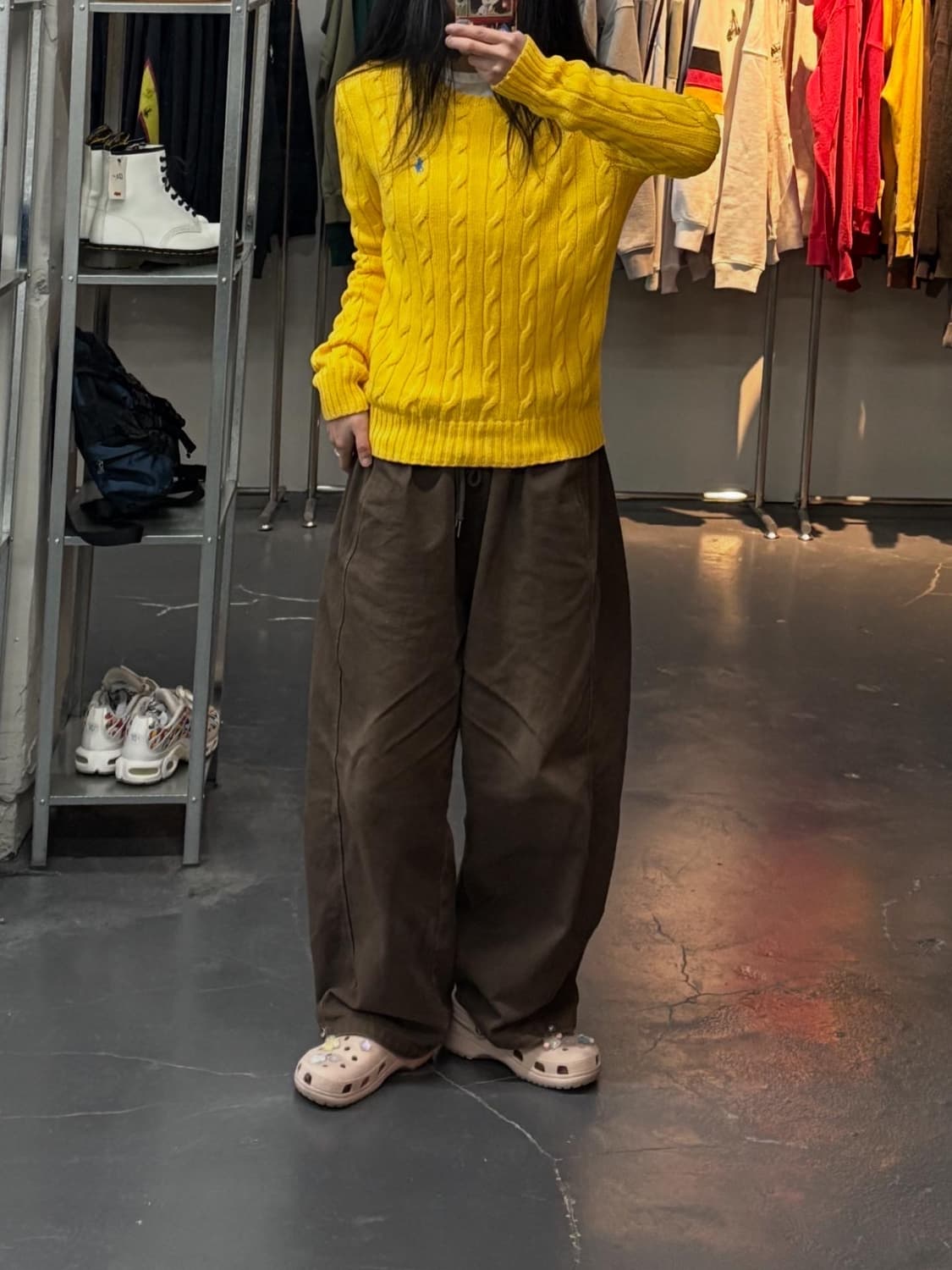 폴로랄프로렌 옐로우 케이블 니트 A3031 상품이미지1