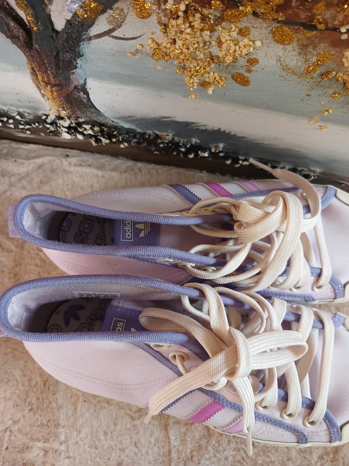 아디다스 정품 여성 하이탑 스니커즈 235 사이즈 (뒷면 높이 14) 상품이미지5