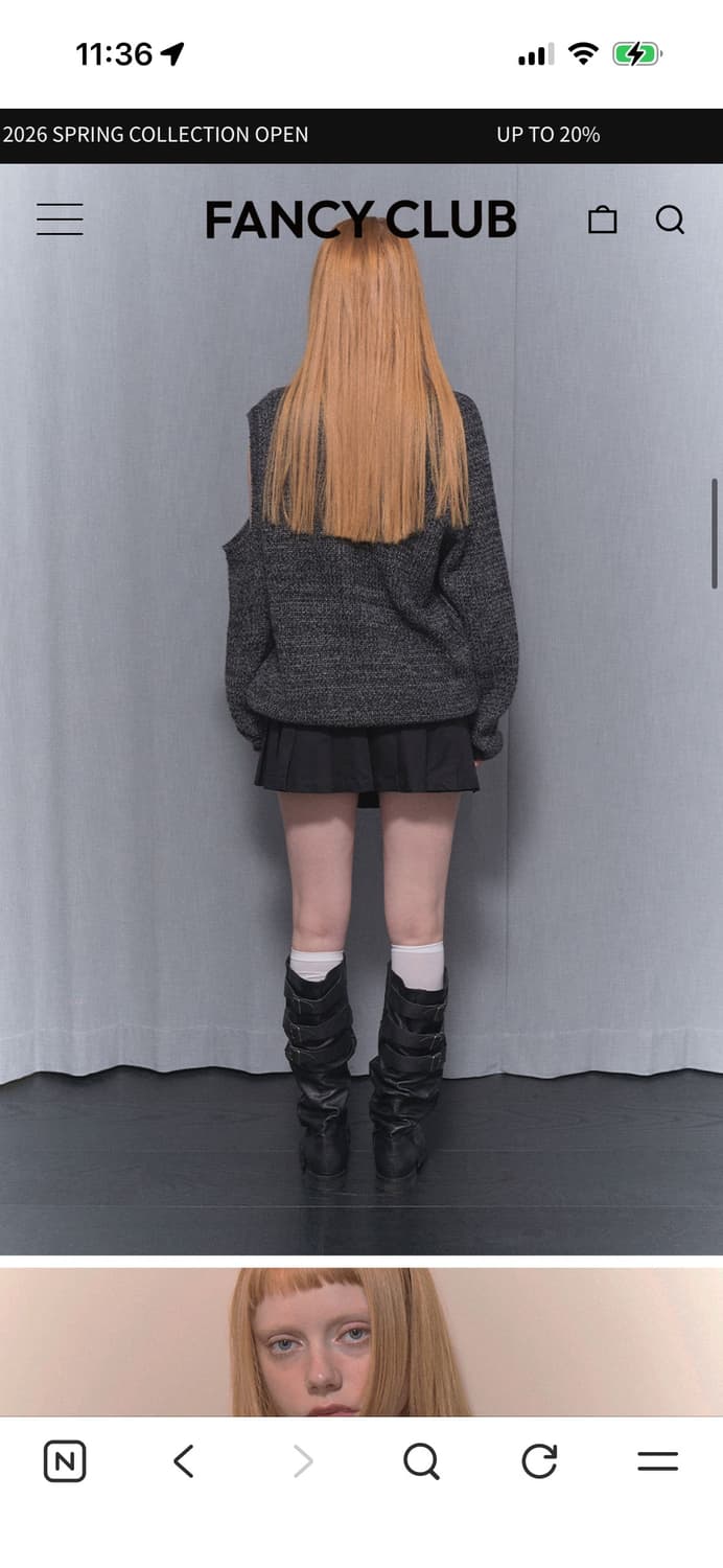 팬시클럽 PLEATS LAYERED WRAP SKIRT (BLACK) 상품이미지5