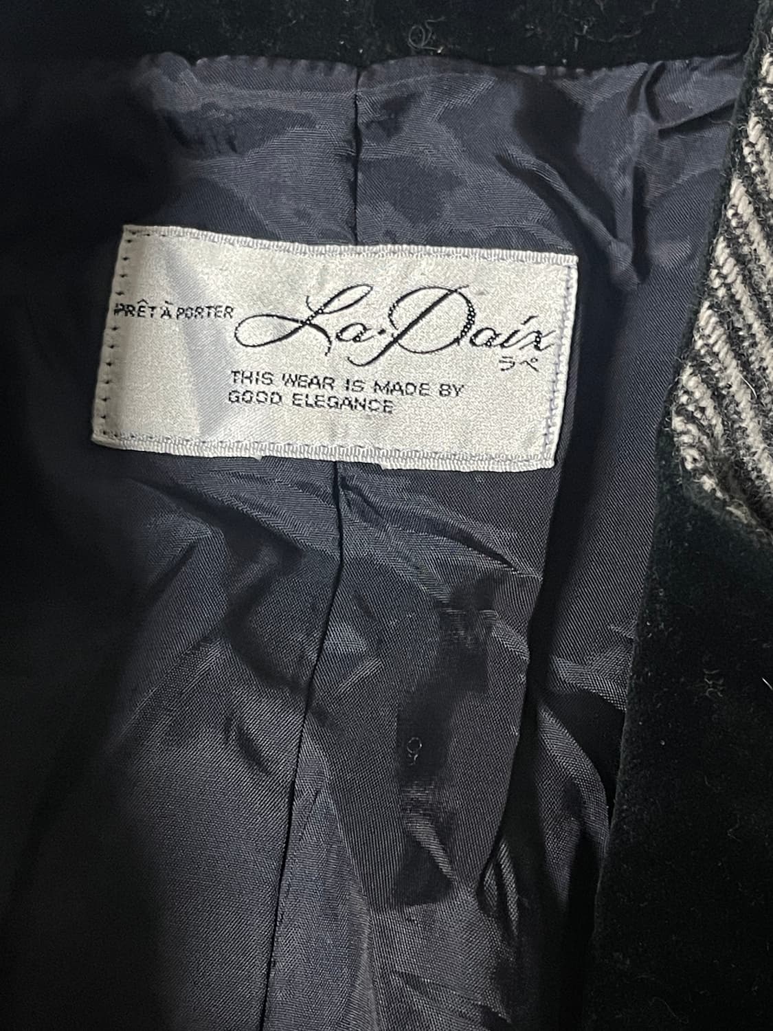 (La paix)velvet collar tweed jacket 상품이미지7