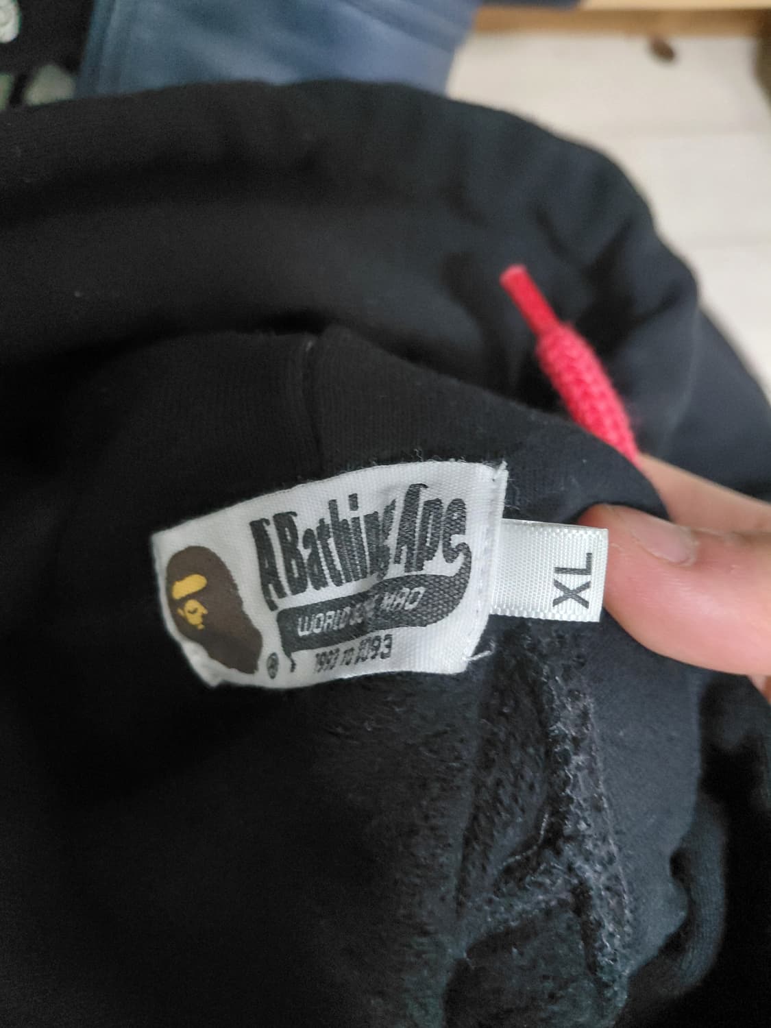 베이프 릴야티 래퍼 콜라보 후드티 xl 상품이미지2