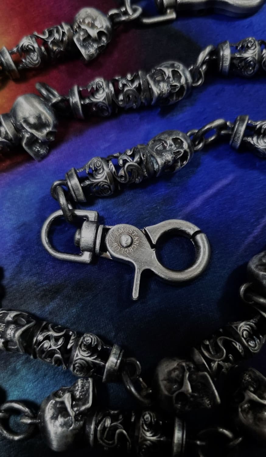 [OS] 에모스탠스클럽 브로큰 스컬 17링크 체인 상품이미지3