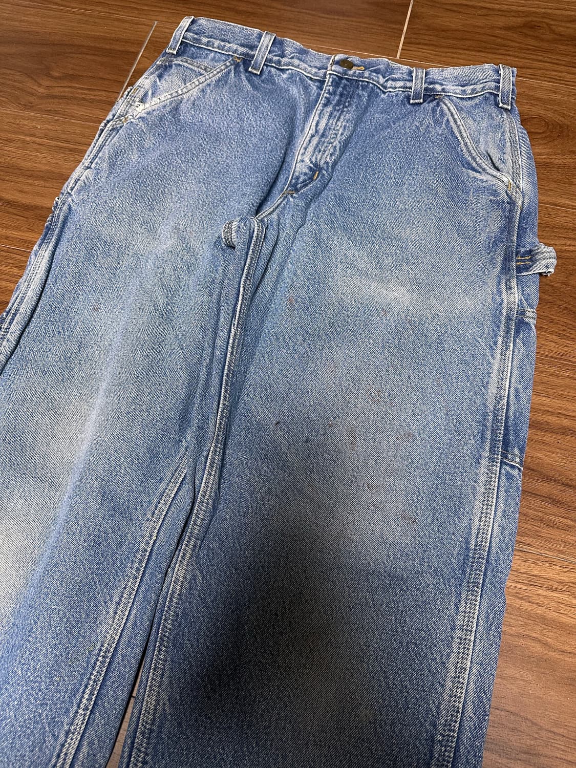 빈티지 칼하트 데님 워크팬츠 카펜터 싱글니 상품이미지2