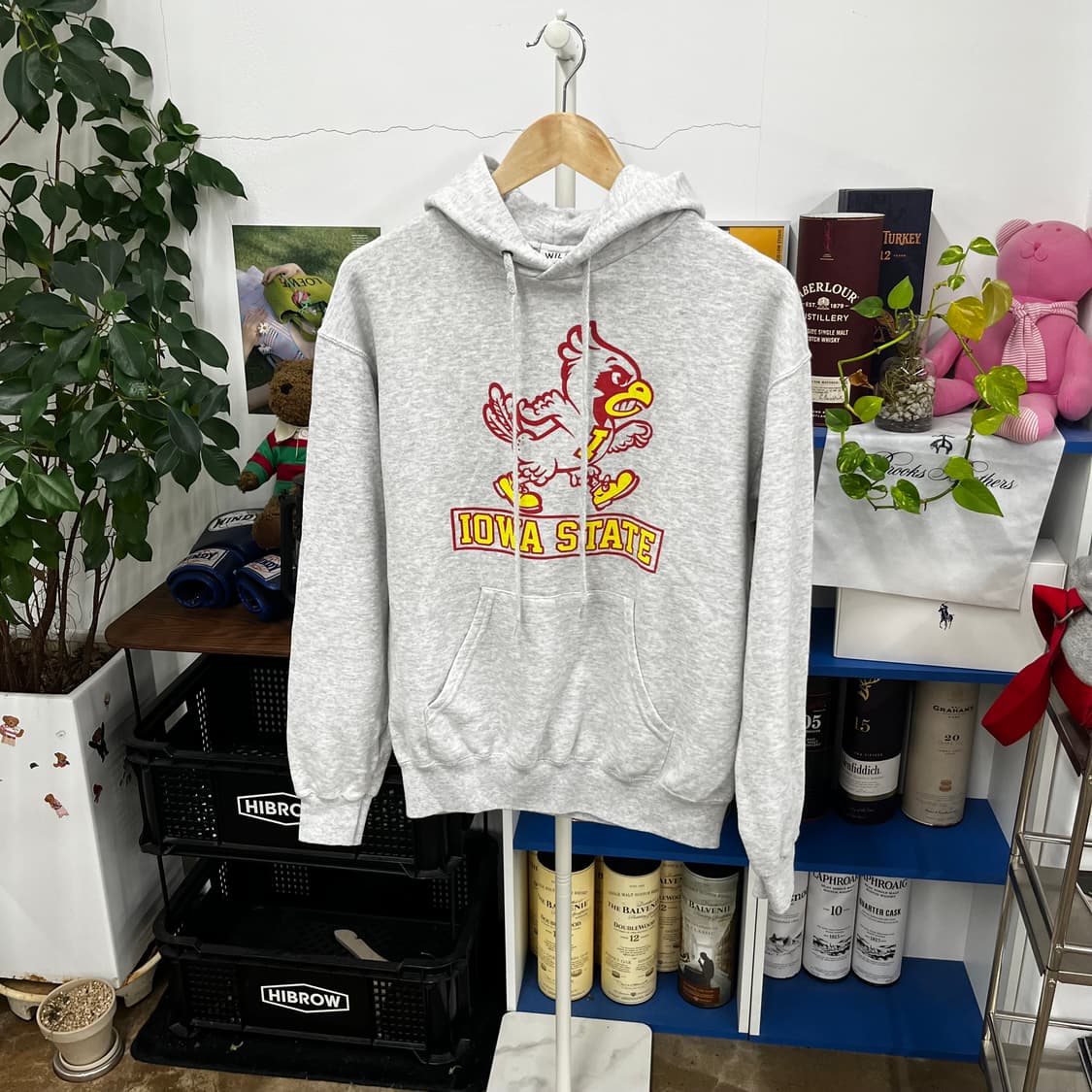 와일드동키 프린팅 스웻후드 S 상품이미지1