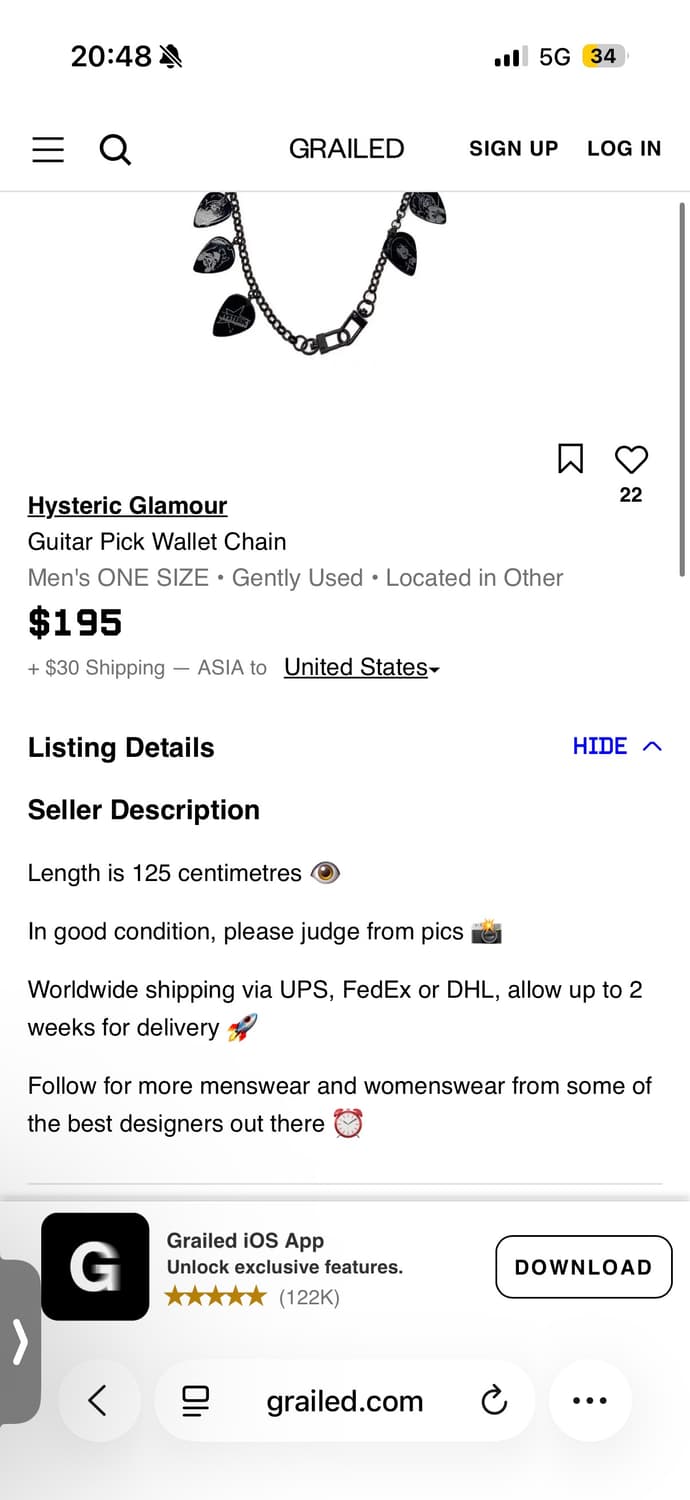 Hysteric glamour guitar pick strap 상품이미지5
