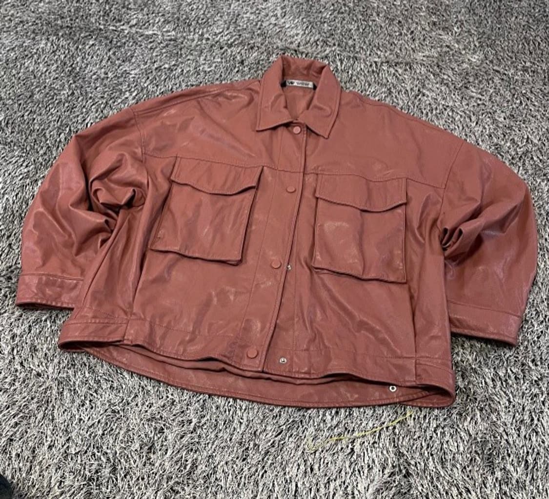 자라 레더 자켓 105/XL 상품이미지1