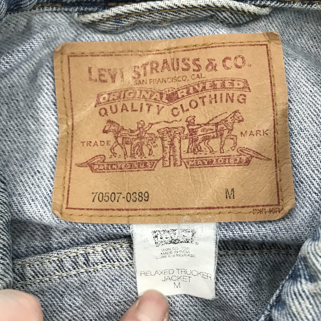 리바이스 70507-0389 릴렉스데님자켓 [M] 상품이미지5