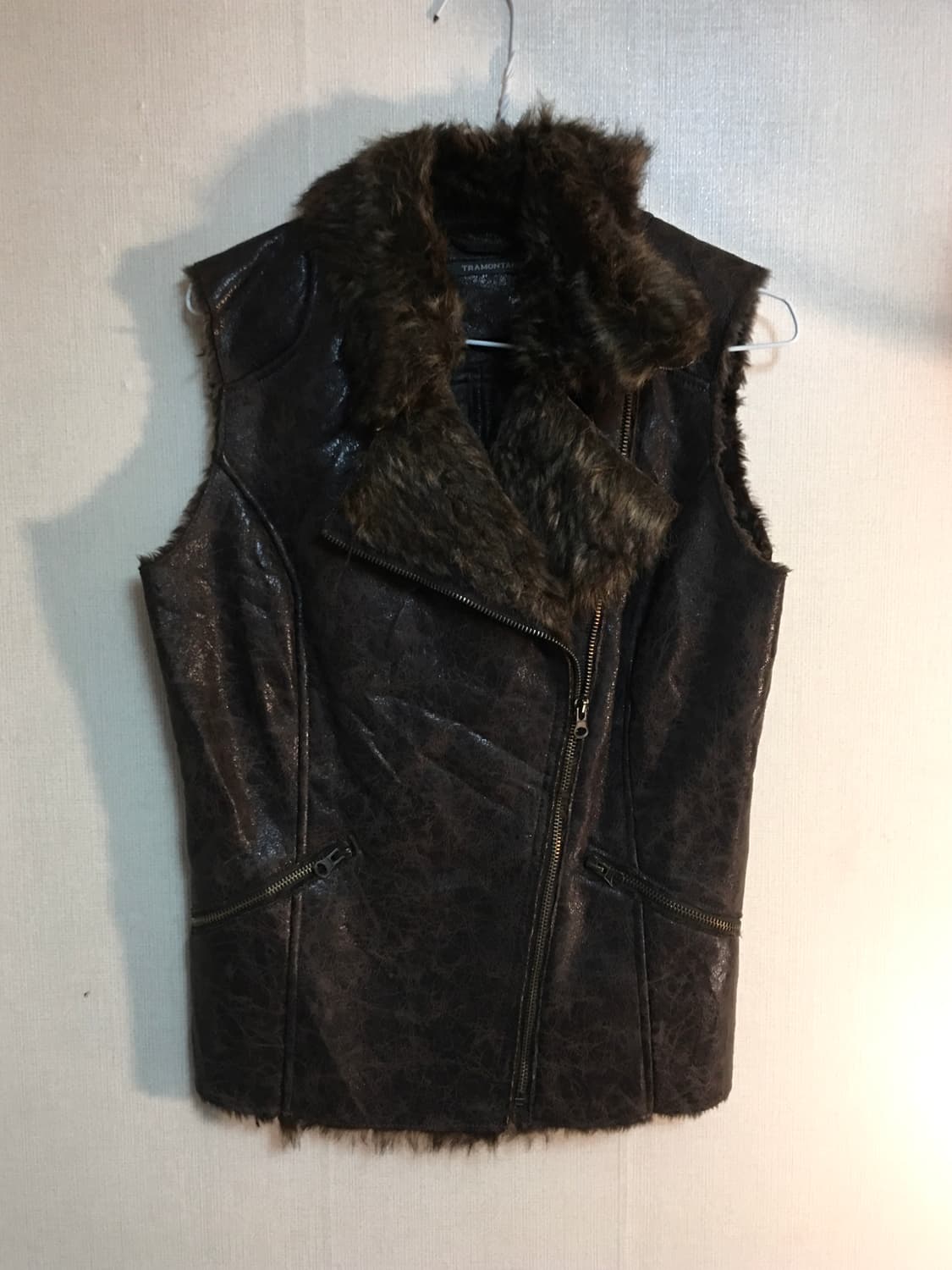 퍼 트리밍 베스트 ayadz프리즈프레임레이어룸와이즈걸파우닝빈티지입질연 상품이미지4