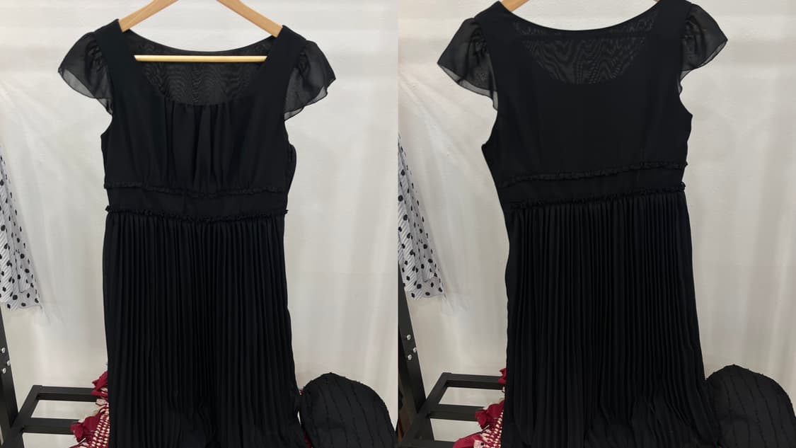 black pleats ops 상품이미지6