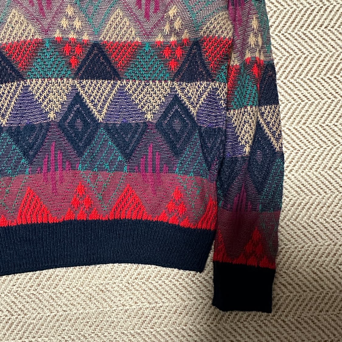 VINTAGE usa made knit sweater 상품이미지4