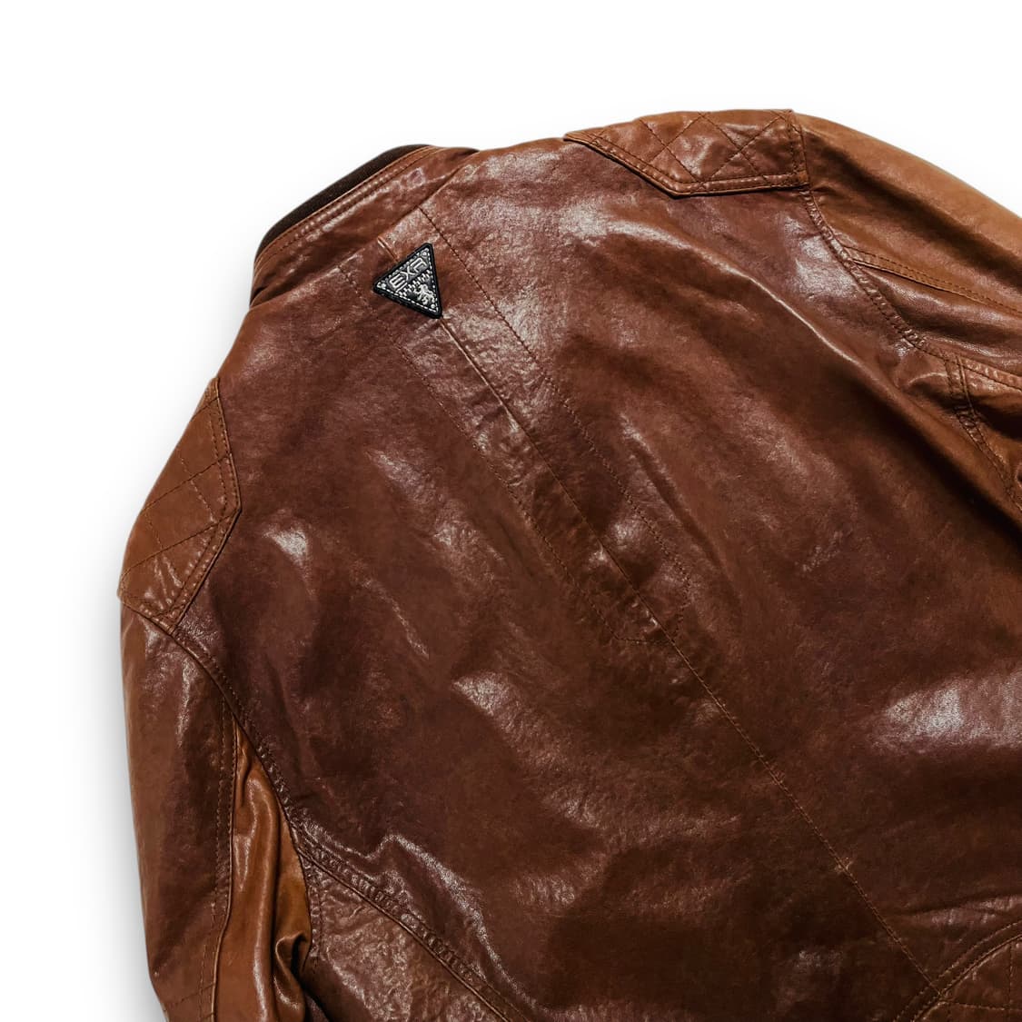 EXR 2010s 웨스턴 다크 브라운 바이커 양가죽 자켓 상품이미지6