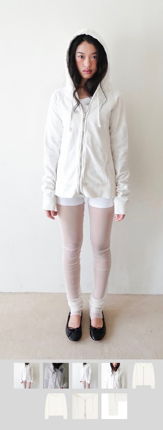 샵페어리 washed lily hoodie (ivory) / faerie 상품이미지1