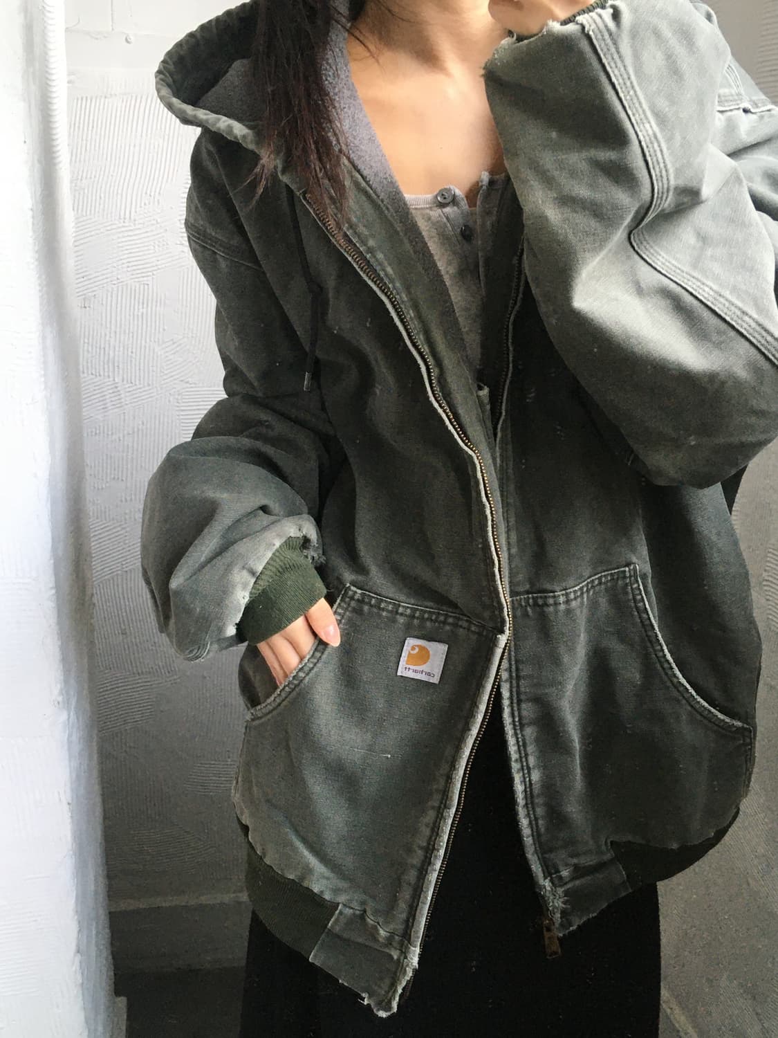 Carhartt 칼하트 모스그린 덕 액티브 자켓 상품이미지1